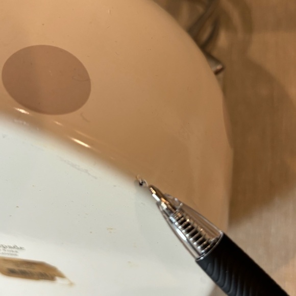 KATE SPADE Whistling  Stove Top Kettle in Beige and Cream - Picture 8 of 9